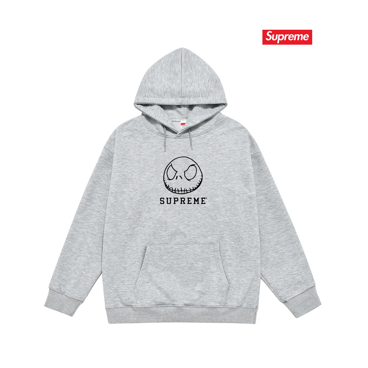 Style No. S2136 #terry P160💰 Velvet P170💰 Sup76FW SKELETON TEE Cartoon skull pattern printed hooded sweatshirt Made of 400g large terry 430g silver fox velvet (drop shoulder large version) fabric, soft texture and no pilling Imported environmentally friendly printing glue The pattern is bright and three-dimensional Quality 💥Same style for men and women The upper body is trendy Color: black white gray Size: S M L XL XXL