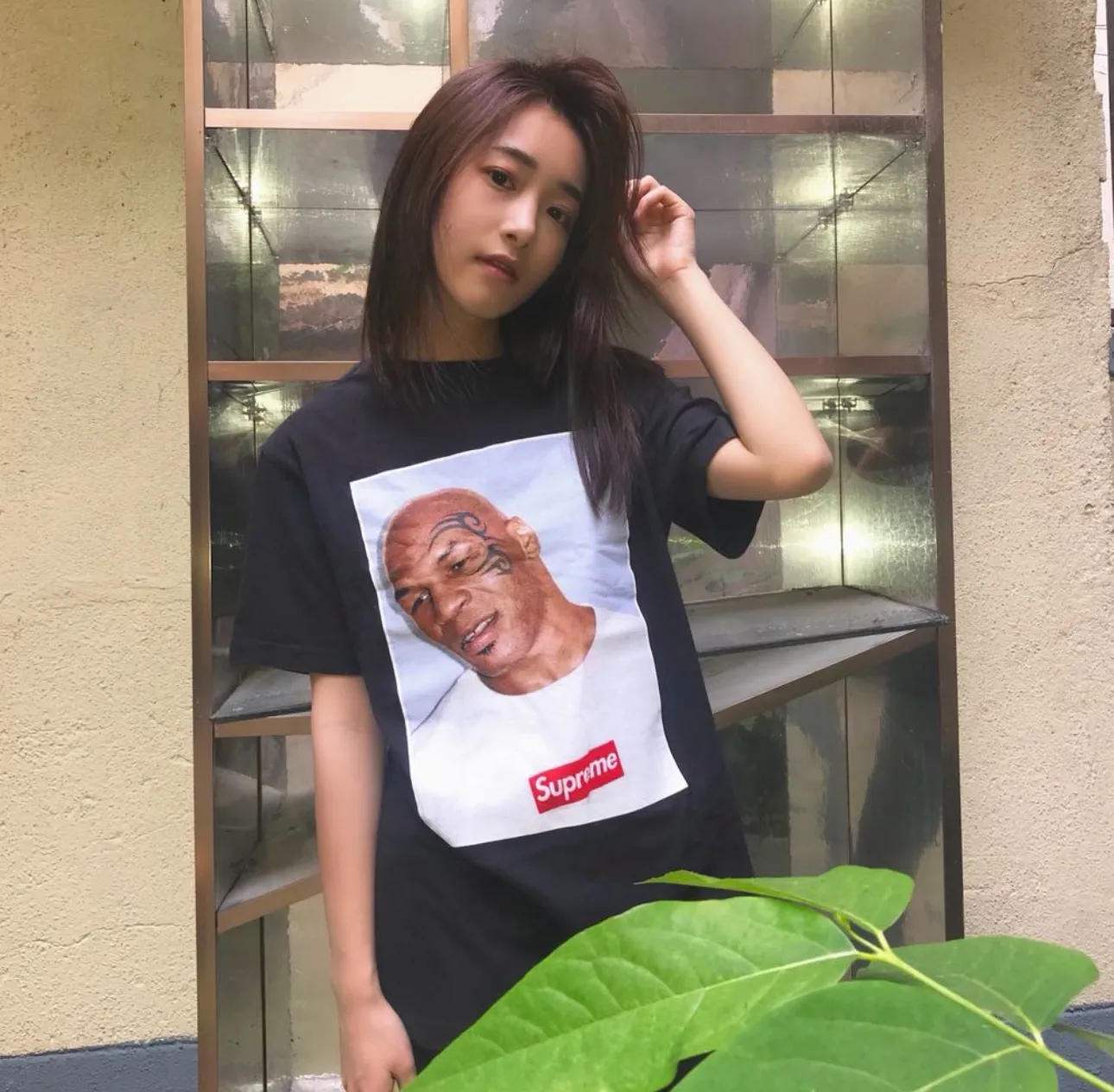 #S117 p110💰 Supreme Mike Tyson Tee Tyson printed short-sleeved T-shirt, same style for men and women, black and white Size: S M L XL XXL