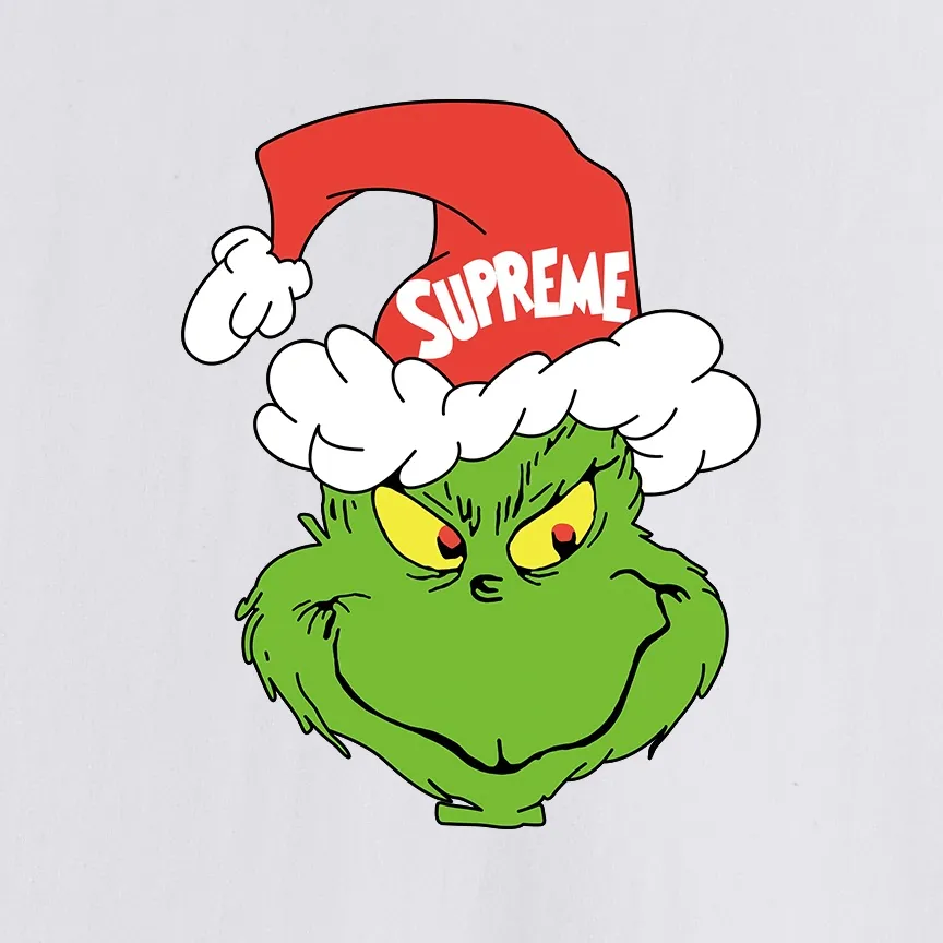 S179 P110💰 Sup FW24 GRINCH TEE Grinch pattern printed cotton short-sleeved loose T-shirt is popular in large sizes. Loose fit. Made of 260 grams of combed cotton double yarn. All three standards are complete from fabrics to accessories. ZP. Imported Matsui company slurry printing will never crack. The whole piece is made of three-needle five-thread technology. The neckline-shoulder seam-sleeve seam is double-lined, which looks more three-dimensional and textured. The same process as the original version, classic version Feel free to compare zp. The whole piece adopts three-needle five-thread craftsmanship (neckline-shoulder seam-sleeve seam double thread, which looks more three-dimensional and textured). It has the same craftsmanship as the original original, classic version. Color: black, white, light gray, pink, navy. Size: S M L XL XXL