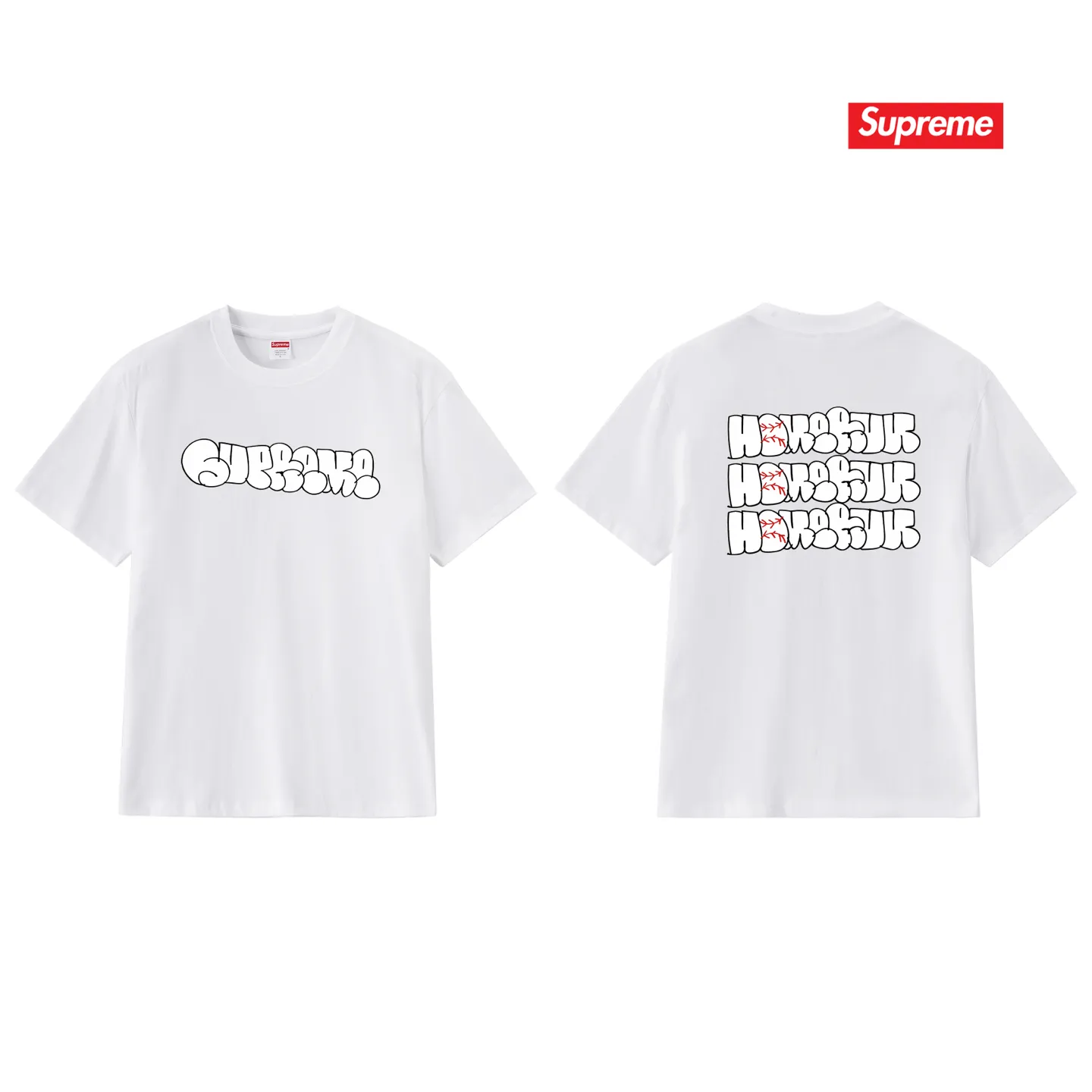 S151 P110💰 25SS HOMERUN co-branded loose pure cotton T-shirt top, short-sleeved, same style for men and women, trendy summer wear, loose fit, made of 260g combed cotton double yarn, all three standards are complete from fabric to accessories, ZP imported Matsui company's slurry printing will never crack, the whole piece adopts three-needle five-thread process. The neckline-shoulder seam-sleeve seam is double-lined, which looks more three-dimensional and textured) The same process as the original version, classic version Feel free to compare zp. The whole piece adopts three-needle five-thread craftsmanship (neckline-shoulder seam-sleeve seam double thread, which looks more three-dimensional and textured). It has the same craftsmanship as the original original, classic version. Color: black, white, light gray, navy blue, pink. Size: S M L XL XXL