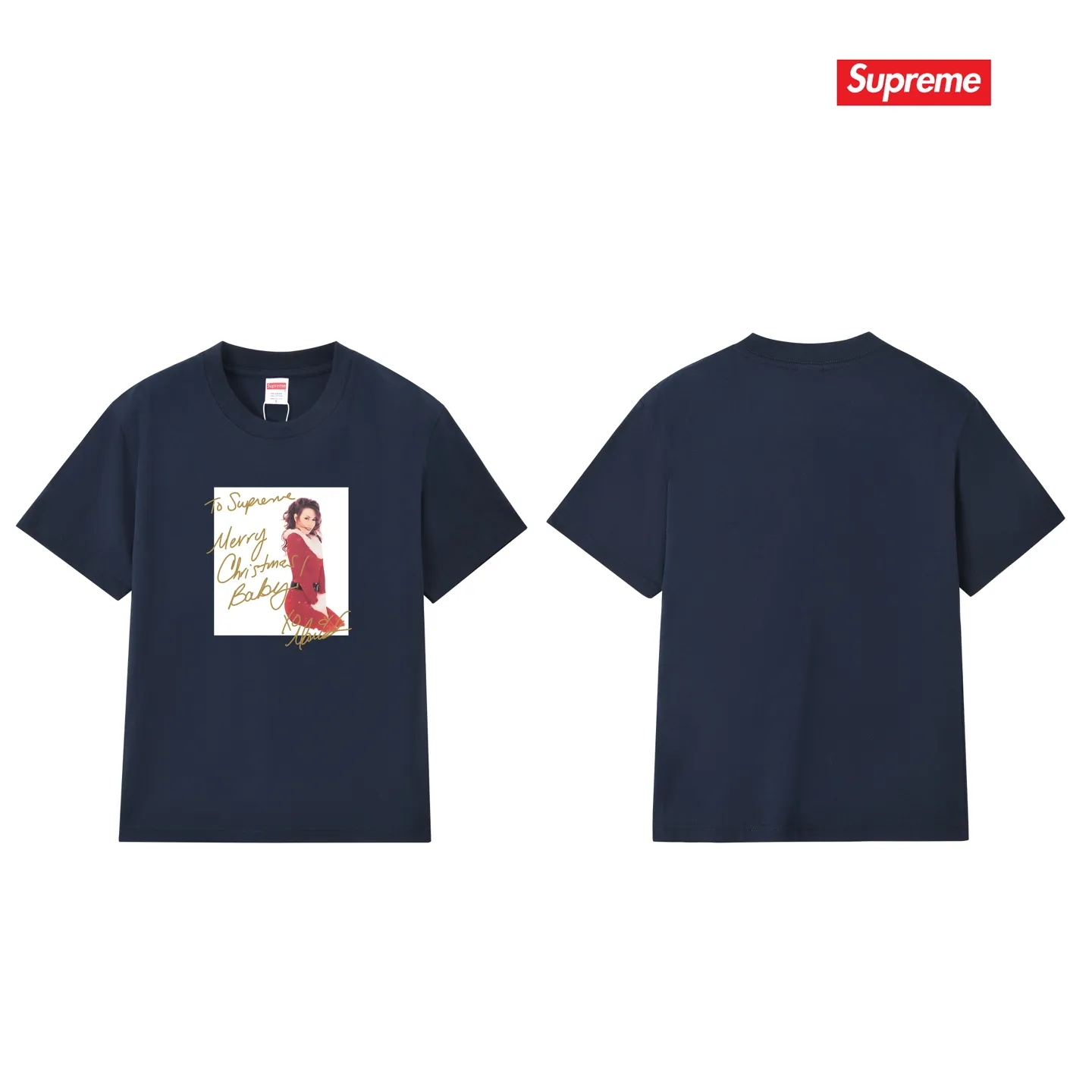 S258 P110💰 Supreme Week 17 Mariah Carey Tee Mariah Carey character print pattern Round neck American trendy T-shirt Same style for men and women Loose fit Made of 260g combed cotton double yarn From fabrics to accessories, all three standards are complete and follow ZP Imported Matsui company slurry printing will never crack The whole piece is made with a three-needle five-thread process. The neckline-shoulder seam-sleeve seam is double-lined, and it looks more three-dimensional and textured. The process is the same as the authentic original version. The classic version. Feel free to compare zp. The whole piece is made of a three-needle five-thread process. The neckline-shoulder seam-sleeve seam is double-threaded, which looks more three-dimensional and textured. The process is the same as the authentic original version. The classic version. Color: Black White Light Gray Pink Navy Size: S M L XL XXL
