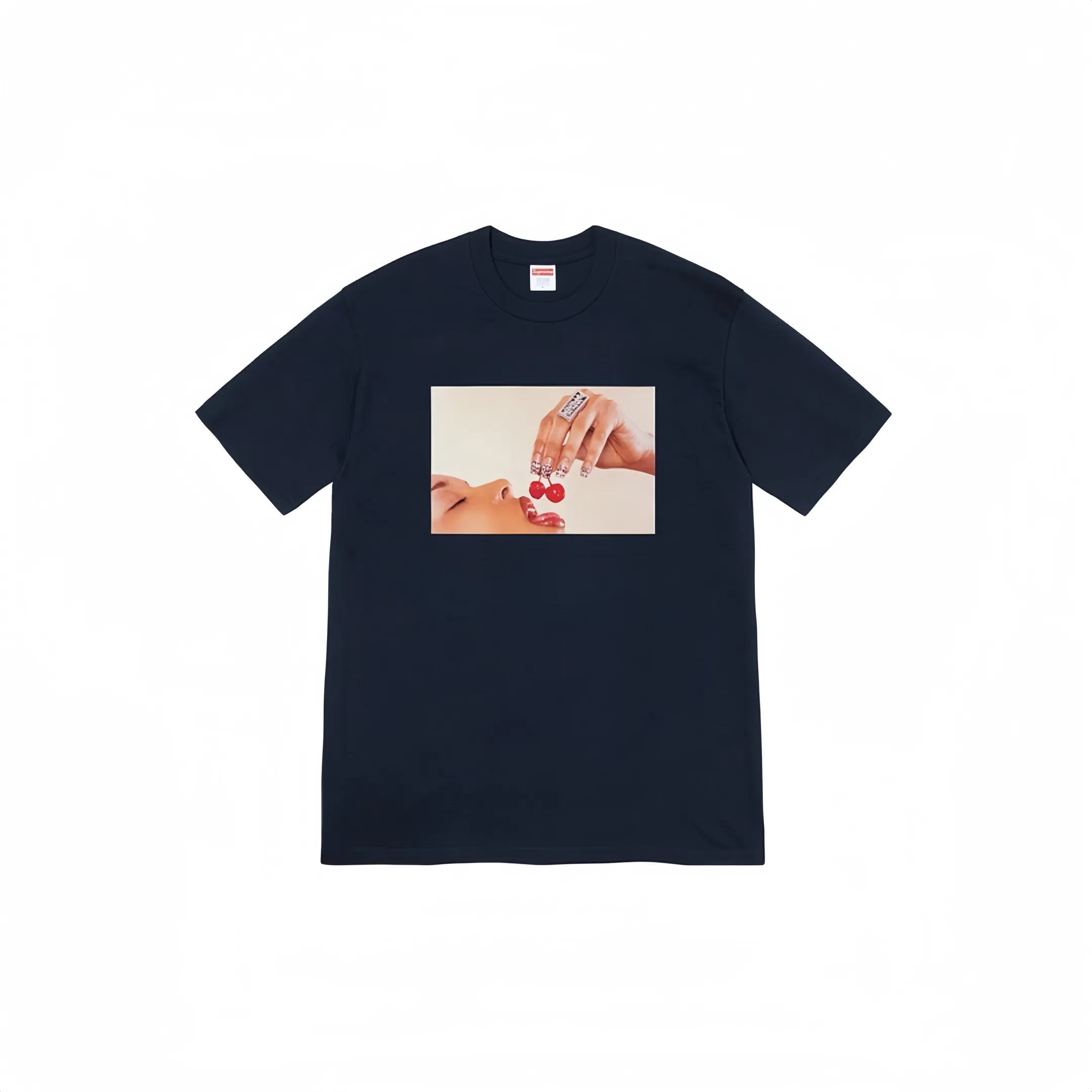 #S10 P110💰 Supreme SS19 Cupid Tee Navy angel print short-sleeved T-shirt. Same style for men and women. Made of 260g combed cotton double yarn. From fabrics to accessories, all three standards are complete and follow ZP. Imported Matsui company's slurry printing will never crack. The whole piece is made with three-needle five-thread technology. The neckline-shoulder seam-sleeve seam is double-lined, which looks more three-dimensional and textured.) The same process as the original version, classic version Feel free to compare zp. The whole piece adopts three-needle five-thread craftsmanship (neckline-shoulder seam-sleeve seam double thread, which looks more three-dimensional and textured) and the same craftsmanship as the original original, classic version. Color: black, gray, red, Tibetan rice dumpling, white. Size: S M L XL XXL