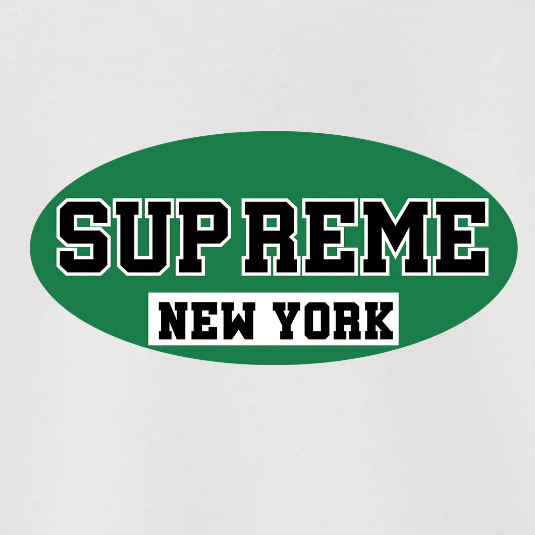 Style No. S1020 #terryp150💰 Velvet 160💰 Supreme SS23 Week 1 NEW YORK TEE Retro Logo Printed Round Neck Sweater Made of 400g large terry (drop shoulder large version) fabric, soft and non-pilling, imported environmentally friendly printing glue, bright and three-dimensional pattern, quality 💥Same style for men and women. The upper body is trendy. Color: Black White Gray Size: S M L XL XXL