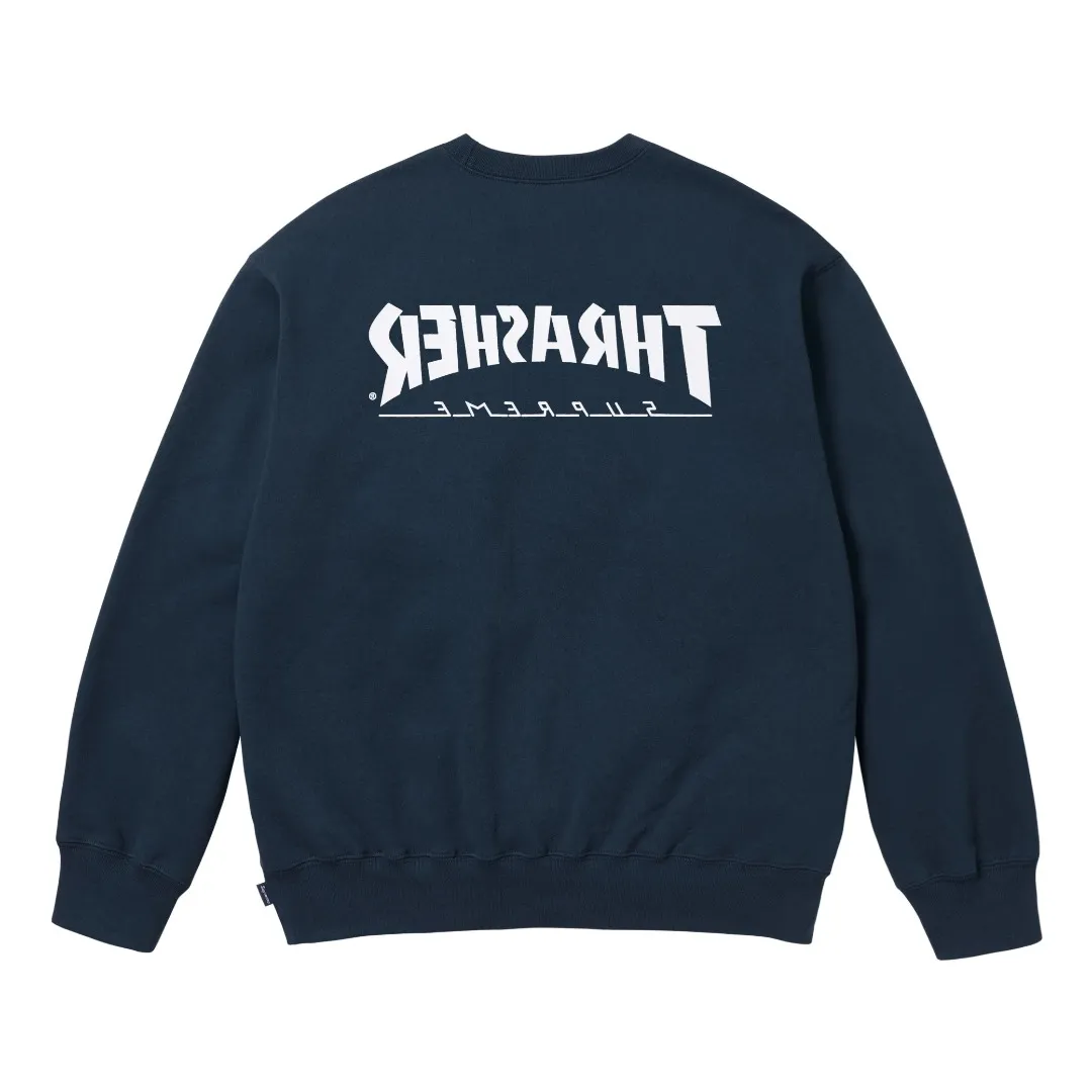 S564💰p260 Top version SUPREME®/THRASHER® CREWNECK FW24 flame co-branded character printed round neck velvet sweatshirt 1. Fabric: ZP testing, custom weaving and dyeing, pure cotton 460G plus velvet main fabric, horizontal cutting 520G 2X2 thread 2. Printing: Printing uses thermoset ink printing, also known as plastic ink, or self-adhesive ink. Its ingredients are: mainly composed of polyvinyl chloride (PVC) and phthalates. PVC and phthalates, color fixing agents, stabilizers, and thickeners are mixed to form thermoset ink. It is not the digital direct printing advertised on the market. The printing texture of thermoset ink cannot be achieved by digital direct printing. 3. Sewing process: Twelve places of the whole garment are made of boneless splicing technology, processed by experienced foreign trade factories (ordinary factories cannot do it) 4. Hem and cuffs: all use 520G inelastic threads (low-end products use elastic threads to cause the hem and cuffs to appear wavy) 5. Customized ZP main label/wash water label/hangtag/packaging bag (equipped with an extra-large thickened handbag) Size: S~XL