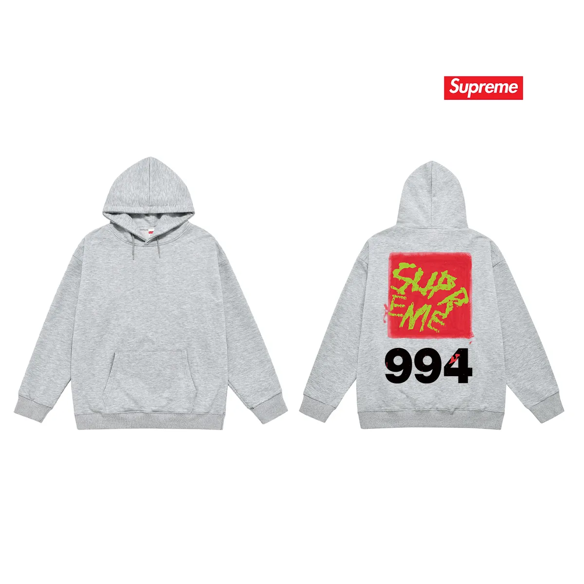 Style No. S2241 #terry P160💰 Velvet P170💰 Supreme SS24 Spring T-shirt series WEEK9 PAI NTTEE back printed hooded sweatshirt Made of 400g large terry 430g silver fox velvet (drop shoulder large version) fabric, soft texture and no pilling Imported environmentally friendly printing glue The pattern is bright and three-dimensional Quality 💥Same style for men and women The upper body is trendy Color: black White Gray Size: S M L XL XXL