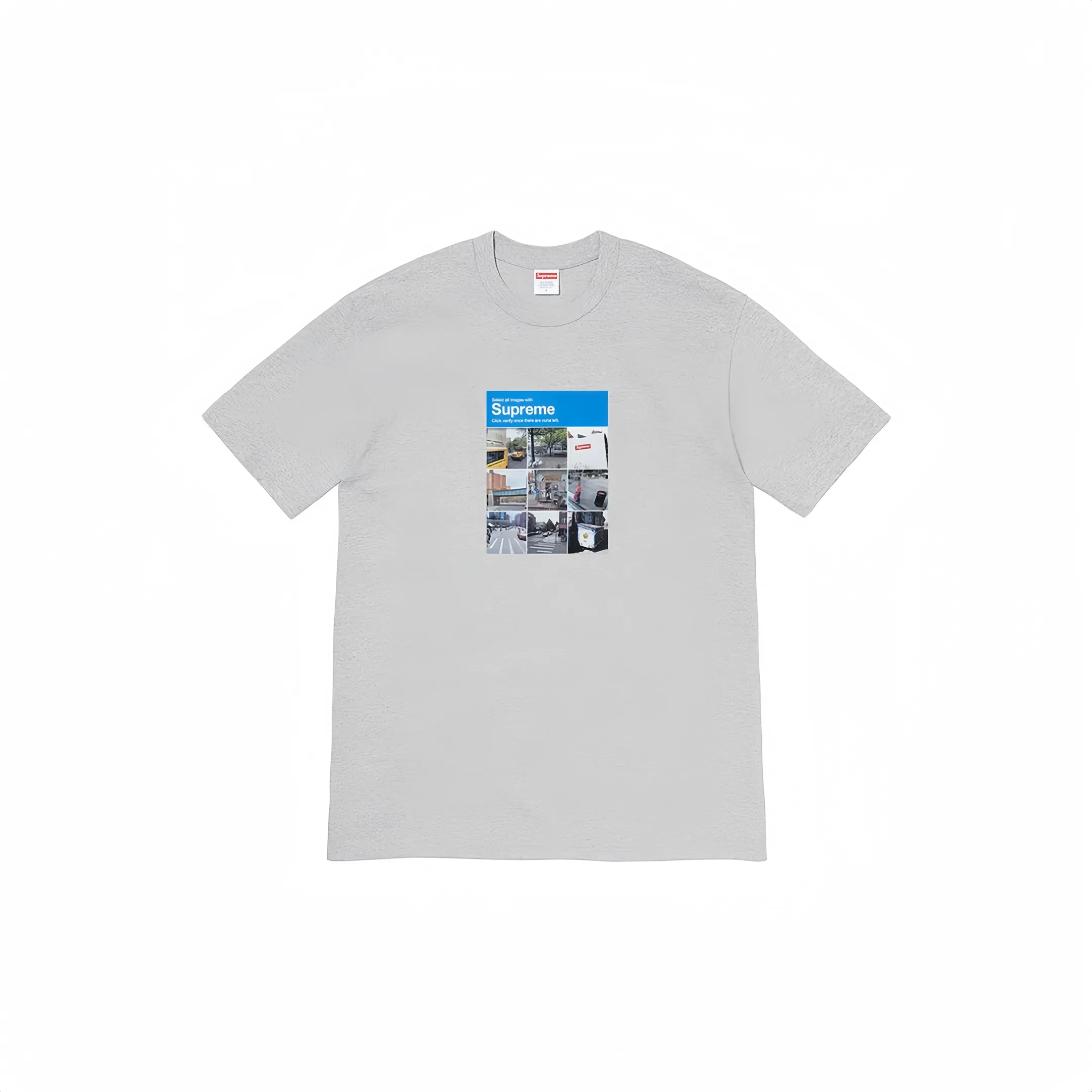 #S06 P110💰 Supreme FW20 Week 1 Verify Tee Logo Google verified printed round neck short-sleeved T-shirt. The same style for men and women is made of 260g combed cotton double yarn. From fabrics to accessories, all three standards are complete and follow ZP. Imported Matsui company's slurry printing will never crack. The whole piece is made of three-needle five-thread technology. The neckline-shoulder seam-sleeve seam is double-lined, which looks more three-dimensional and textured.) The same process as the original version, classic version Feel free to compare zp. The whole piece adopts three-needle five-thread craftsmanship (neckline-shoulder seam-sleeve seam double thread, which looks more three-dimensional and textured). It has the same craftsmanship as the original original, classic version. Color: Black Orange Purple Red White Gray Size: S M L XL XXL