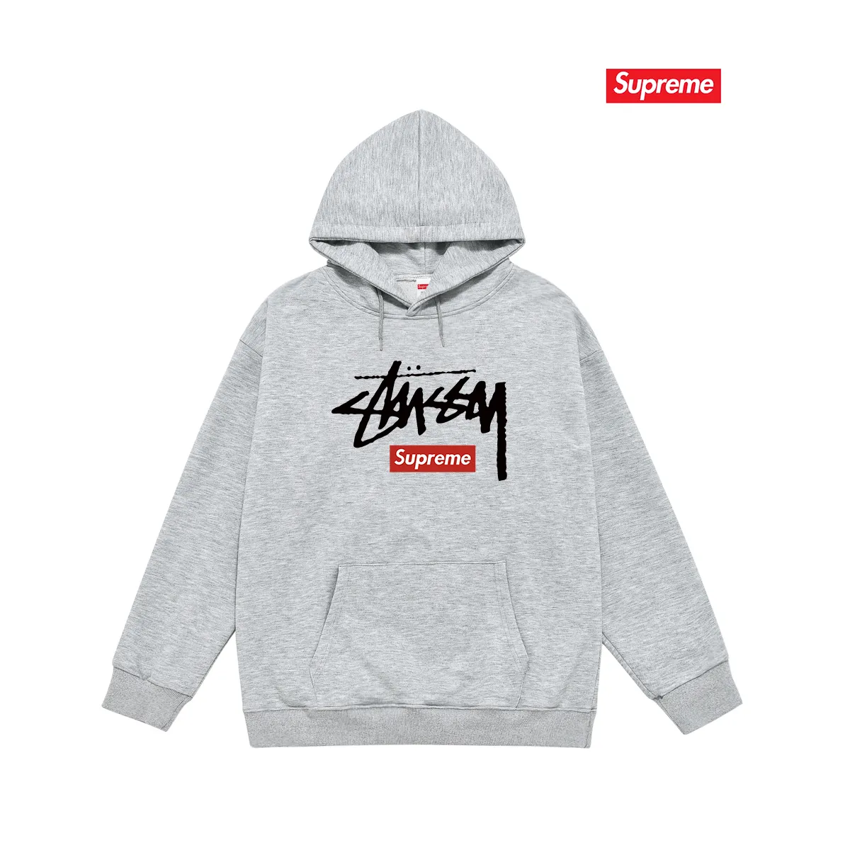 Style No. S2236 #terry P160💰 Velvet P170💰 Supreme trendy brand hooded sweatshirt. Made of 400g large terry 430g silver fox velvet (drop shoulder large version) fabric. The texture is soft and non-pilling. Imported environmentally friendly printing glue. The pattern is bright and three-dimensional. The quality is the same for men and women. The upper body is trendy. Color: Black White Gray Size: S M L XL XXL