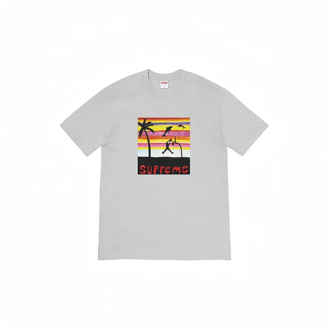 #S58 P110💰 Supreme SS21 Spiral Tee Short-sleeved T-shirt with spiral letters. Same style for men and women. Same style for men and women. Loose fit. Made of 260g combed cotton double yarn. From fabric to accessories, all three standards are complete and follow ZP. Imported Matsui company's slurry printing will never crack. The whole piece adopts three-needle five-thread technology. The neckline-shoulder seam-sleeve seam is double-lined, which looks more three-dimensional and textured. The same process as the original version, classic version. Feel free to compare zp. The whole piece adopts three-needle five-thread craftsmanship (neckline-shoulder seam-sleeve seam double thread, which looks more three-dimensional and textured). It has the same craftsmanship as the original original, classic version. Color: black, white, red, gray, navy. Size: S M L XL XXL