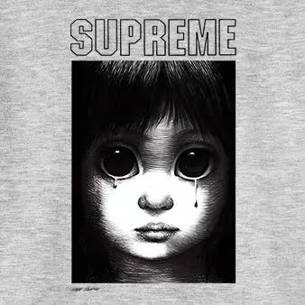 Style No. S2177 #terry P160💰 Velvet P170💰 Sup SS24 MARGARET KEANE co-branded character pattern printed hooded sweatshirt Made of 400g large terry 430g silver fox velvet (drop shoulder large version) fabric, soft texture and no pilling Imported environmentally friendly printing glue The pattern is bright and three-dimensional Quality 💥Same style for men and women The upper body is trendy Color: black white gray Size: S M L XL XXL