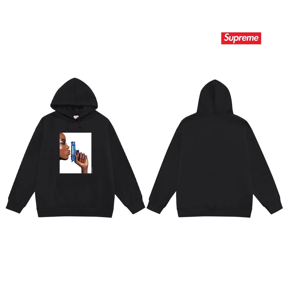 Style No. S2057 #terry P160💰 Velvet P170💰 Supreme SS21 Spiral Tee Spiral Letter Unisex Hooded Sweatshirt Made of 400g large terry 430g silver fox velvet (off-shoulder large version) fabric. Soft texture and no pilling. Imported environmentally friendly printing glue. The pattern is bright and three-dimensional. Quality💥Same style for men and women. The upper body is trendy. Color: black white gray Size: S M L XL XXL