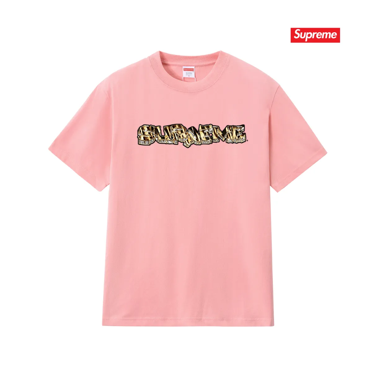 S239 P110💰 Supreme Week 18 Diamond Tee Diamond Logo printed round neck short-sleeved American trendy T-shirt. Same style for men and women. Loose fit. Made of 260g combed cotton double yarn. All three standards are complete from fabric to accessories. ZP. Imported Matsui company's slurry printing will never crack. The whole piece adopts three-needle five-thread technology. The neckline-shoulder seam-sleeve seam is double-lined, which looks more three-dimensional and textured.) The same process as the original version, classic version Feel free to compare zp. The whole piece adopts three-needle five-thread craftsmanship (neckline-shoulder seam-sleeve seam double thread, which looks more three-dimensional and textured). It has the same craftsmanship as the original original, classic version. Color: black, white, light gray, pink, navy. Size: S M L XL XXL