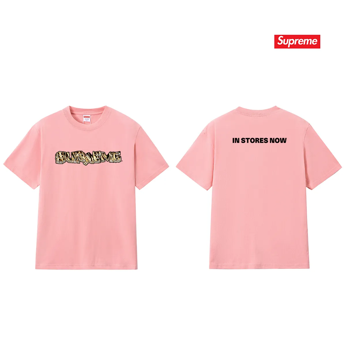 S239 P110💰 Supreme Week 18 Diamond Tee Diamond Logo printed round neck short-sleeved American trendy T-shirt. Same style for men and women. Loose fit. Made of 260g combed cotton double yarn. All three standards are complete from fabric to accessories. ZP. Imported Matsui company's slurry printing will never crack. The whole piece adopts three-needle five-thread technology. The neckline-shoulder seam-sleeve seam is double-lined, which looks more three-dimensional and textured.) The same process as the original version, classic version Feel free to compare zp. The whole piece adopts three-needle five-thread craftsmanship (neckline-shoulder seam-sleeve seam double thread, which looks more three-dimensional and textured). It has the same craftsmanship as the original original, classic version. Color: black, white, light gray, pink, navy. Size: S M L XL XXL