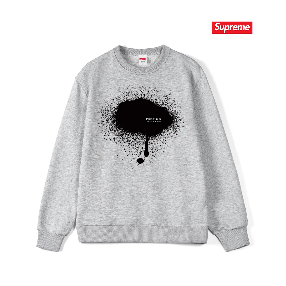 Style No. S1104 #terry p150💰 Velvet 160💰 Supreme co-branded SS23 Week6 TAG TEE slogan printed round neck sweatshirt Made of 400g large terry (drop shoulder large version) fabric, soft texture and no pilling Imported environmentally friendly printing glue The pattern is bright and three-dimensional Quality 💥Same style for men and women The upper body is trendy Color: black white gray Size: S M L XL XXL