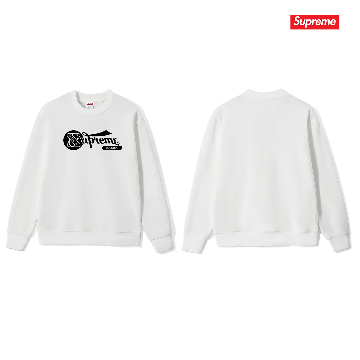 Style No. S1129 #terry p150💰 Velvet 160💰 24ss RECORDS recorded printing round neck sweatshirt Made of 400g large terry (drop shoulder large version) fabric, soft texture and no pilling Imported environmentally friendly printing glue The pattern is bright and three-dimensional Quality 💥Same style for men and women The upper body is trendy Color: black white gray Size: S M L XL XXL