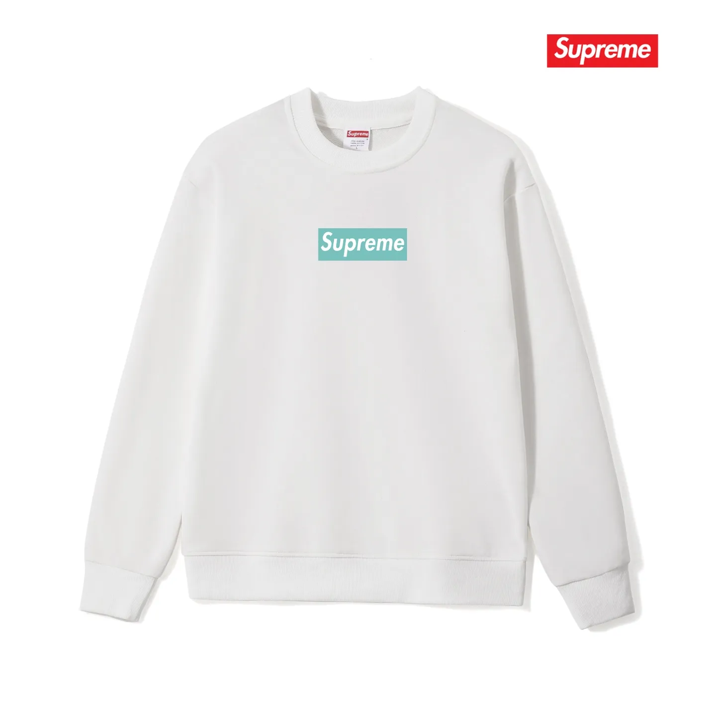 Style No. S1153 #terry p150💰 Plush 160💰 supreme FW23 Box co-branded round neck sweatshirt Made of 400 grams of large terry (drop shoulder large version) fabric, soft texture and no pilling Imported environmentally friendly printing glue The pattern is bright and three-dimensional Quality💥Same style for men and women The upper body is trendy Color: black white gray Size: S M L XL XXL