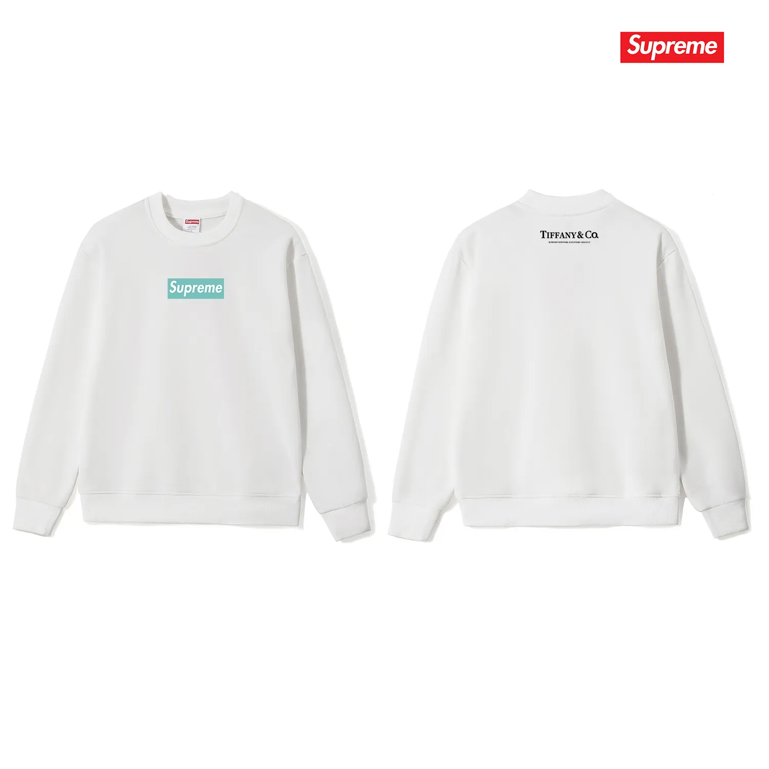 Style No. S1153 #terry p150💰 Plush 160💰 supreme FW23 Box co-branded round neck sweatshirt Made of 400 grams of large terry (drop shoulder large version) fabric, soft texture and no pilling Imported environmentally friendly printing glue The pattern is bright and three-dimensional Quality💥Same style for men and women The upper body is trendy Color: black white gray Size: S M L XL XXL