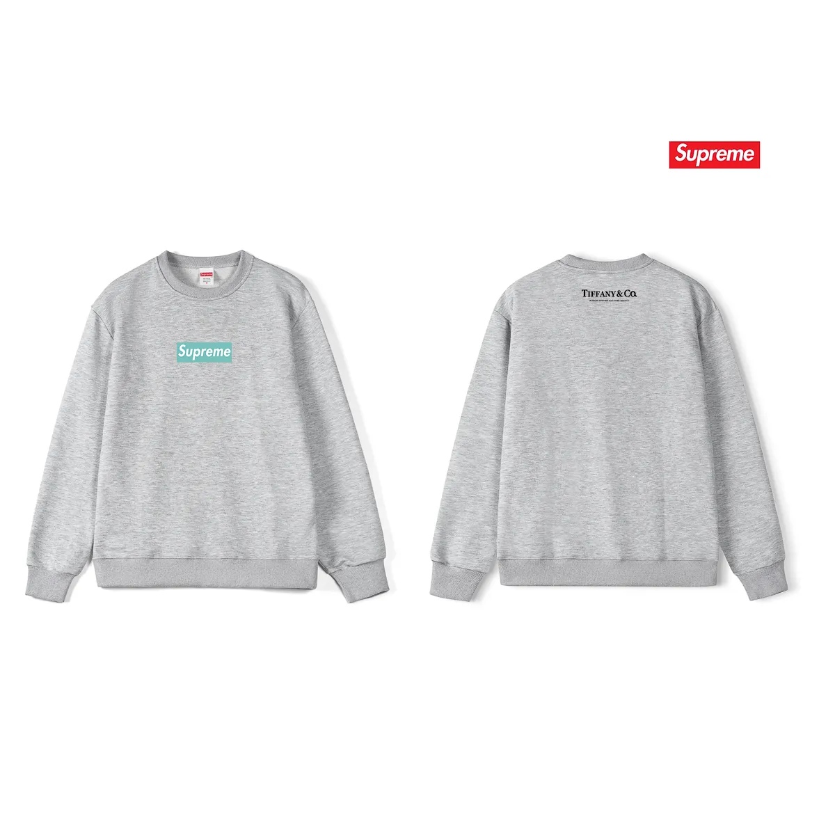 Style No. S1153 #terry p150💰 Plush 160💰 supreme FW23 Box co-branded round neck sweatshirt Made of 400 grams of large terry (drop shoulder large version) fabric, soft texture and no pilling Imported environmentally friendly printing glue The pattern is bright and three-dimensional Quality💥Same style for men and women The upper body is trendy Color: black white gray Size: S M L XL XXL