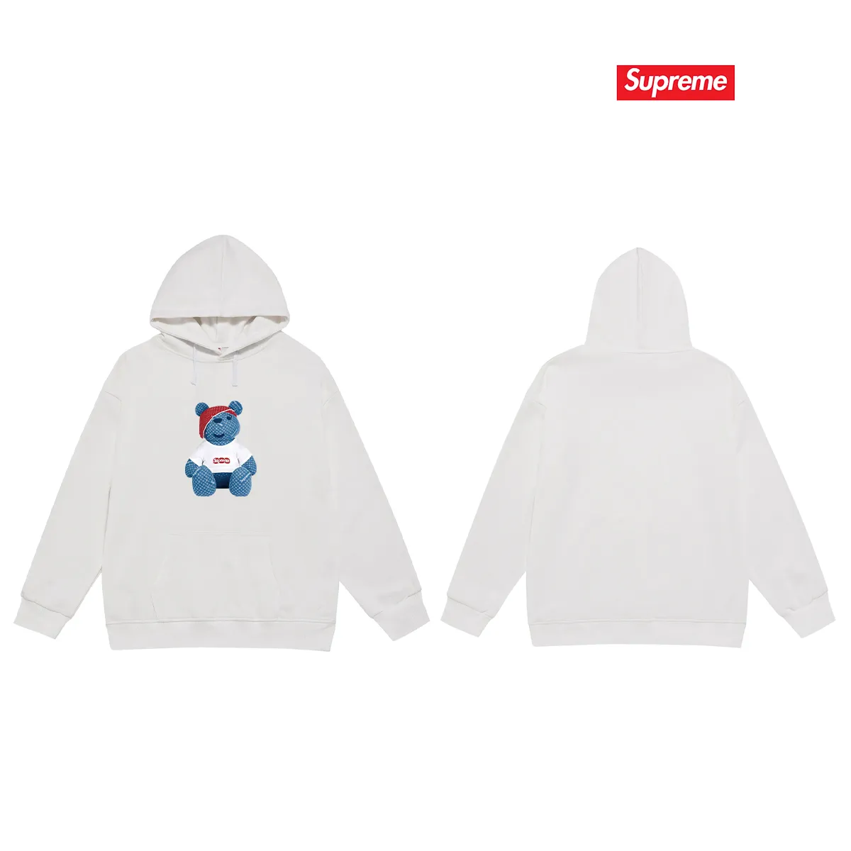Style No. S2197 #terry P160💰 Velvet P170💰 Supreme's new short-sleeved colorful letter cupid cat hooded sweatshirt. Made of 400g large terry 430g silver fox velvet (drop shoulder large version) fabric. The texture is soft and non-pilling. Imported environmentally friendly printing glue. The pattern is bright and three-dimensional. Quality 💥Same style for men and women. The upper body is trendy. Color: black white gray Size: S M L XL XXL