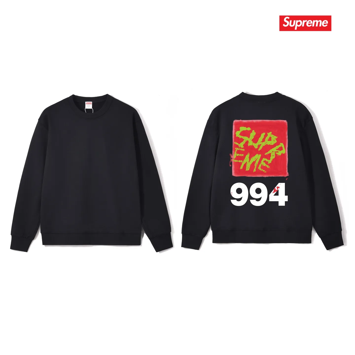 Style No. S1241 #terry p150💰 Velvet 160💰 Supreme SS24 Spring T-shirt series WEEK9 PAI NTTEE back printed round neck sweatshirt Made of 400 grams of large terry (drop shoulder large version) fabric, soft texture and no pilling Imported environmentally friendly printing glue The pattern is bright and three-dimensional Quality 💥Same style for men and women The upper body is trendy Color: black white gray Size: S M L XL XXL