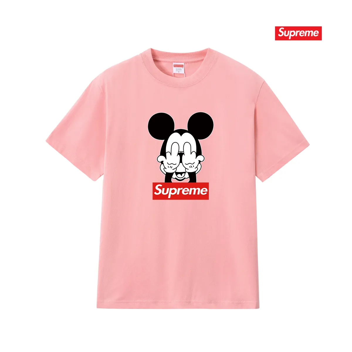 S242 P110💰 Sup FW24 Short-sleeved T-shirt Tyler Creator Tee American short-sleeved T-shirt, loose fit, made of 260g combed cotton double yarn, all three standards from fabrics to accessories, ZP, imported Matsui company slurry printing will never crack, the whole piece adopts three-needle five-thread process (collar-shoulder seam-sleeve seam double line, looks more three-dimensional and textured) consistent with the original version, classic version Feel free to compare zp. The whole piece adopts three-needle five-thread craftsmanship (neckline-shoulder seam-sleeve seam double thread, which looks more three-dimensional and textured). It has the same craftsmanship as the original original, classic version. Color: black, white, light gray, pink, navy. Size: S M L XL XXL