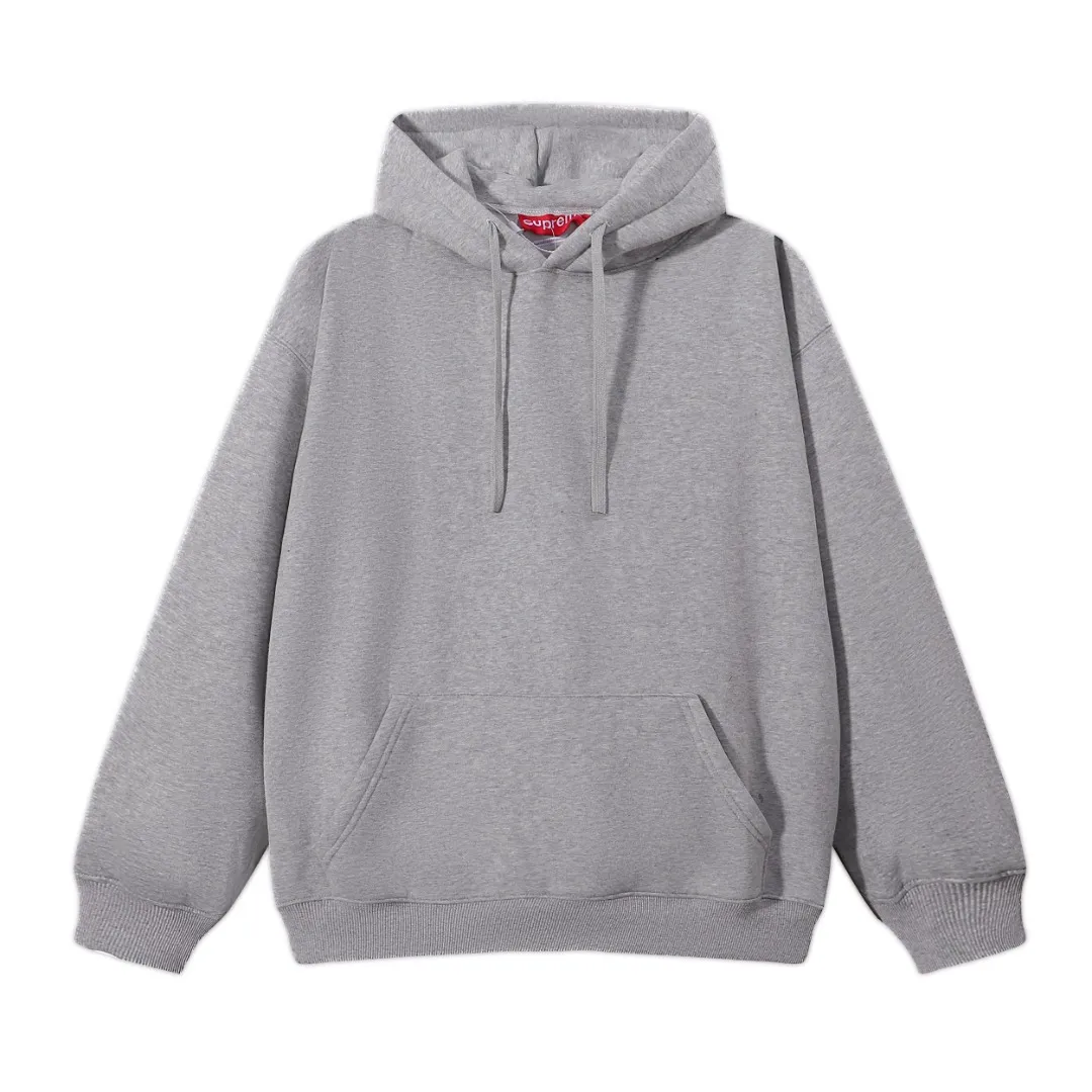 P200 sup embroidered letters hooded sweatshirt black gray size chart size S M L XL bust 60 62 64 66 length 70 72 74 76 shoulder width 58 60 62 64