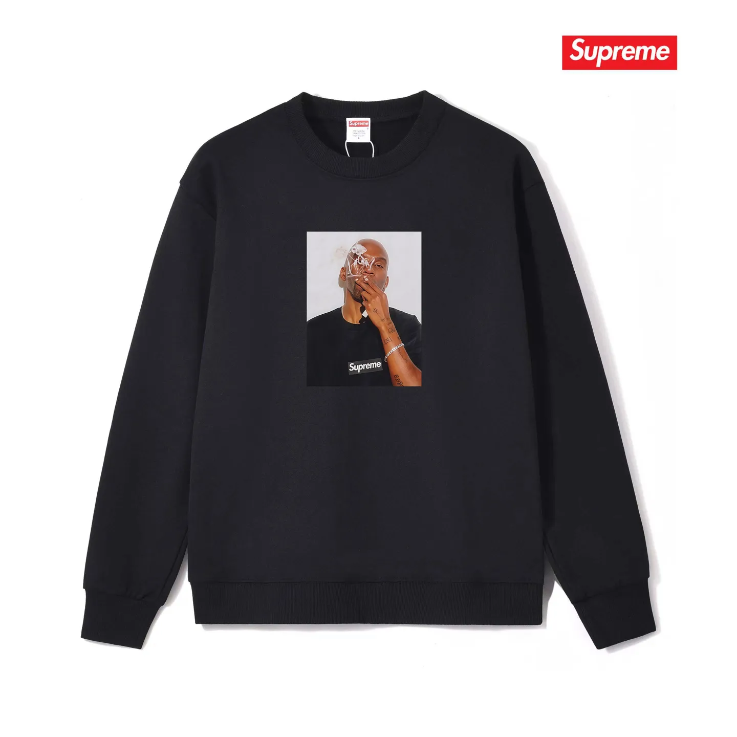 Style No. S1172 #terry p150💰 Velvet 160💰 Sup SS25 WEEK18SummerTee Dean Blunt character print round neck sweatshirt Made of 400 grams of large terry (drop shoulder large version) fabric, soft texture and no pilling Imported environmentally friendly printing glue The pattern is bright and three-dimensional Quality💥Same style for men and women The upper body is trendy Color: black white gray Size: S M L XL XXL