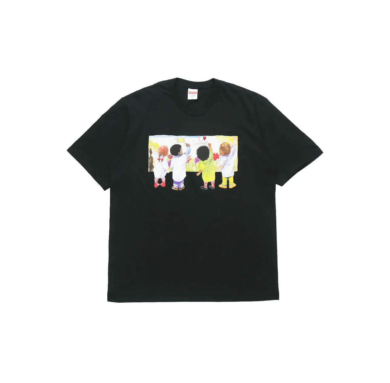 #S90 P110💰 Supreme SS19 Kids Tee Back Children's graffiti round neck short-sleeved T-shirt, same style for men and women. Made of 260g combed cotton double yarn. From fabric to accessories, all three standards are complete and follow ZP. Imported Matsui company's slurry printing will never crack. The whole piece is made of three-needle five-thread technology. The neckline-shoulder seam-sleeve seam is double-lined, which looks more three-dimensional and textured. The same process as the original version, classic version Feel free to compare zp The whole piece adopts three-needle five-thread craftsmanship (neckline-shoulder seam-sleeve seam double thread, looks more three-dimensional and textured) and the same craftsmanship as the original original, classic version Color: black, white, gray, navy Size: S M L XL XXL