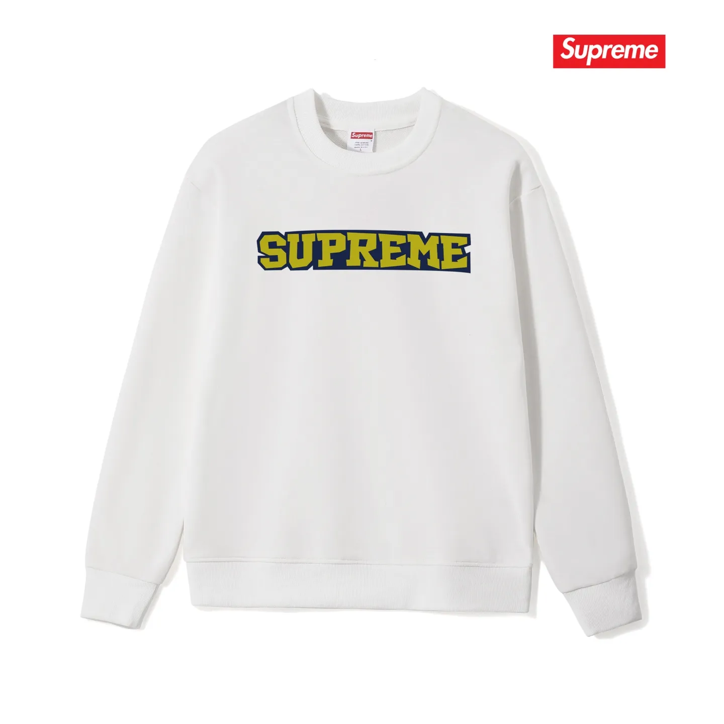 Style No. S1230 #terry p150💰 Velvet 160💰 Supreme 25SS Satin Applique S/S Top printed LOGO round neck sweatshirt Made of 400 grams of large terry (drop shoulder large version) fabric, soft texture and no pilling Imported environmentally friendly printing glue The pattern is bright and three-dimensional Quality💥Same style for men and women The upper body is trendy Color: black white gray Size: S M L XL XXL