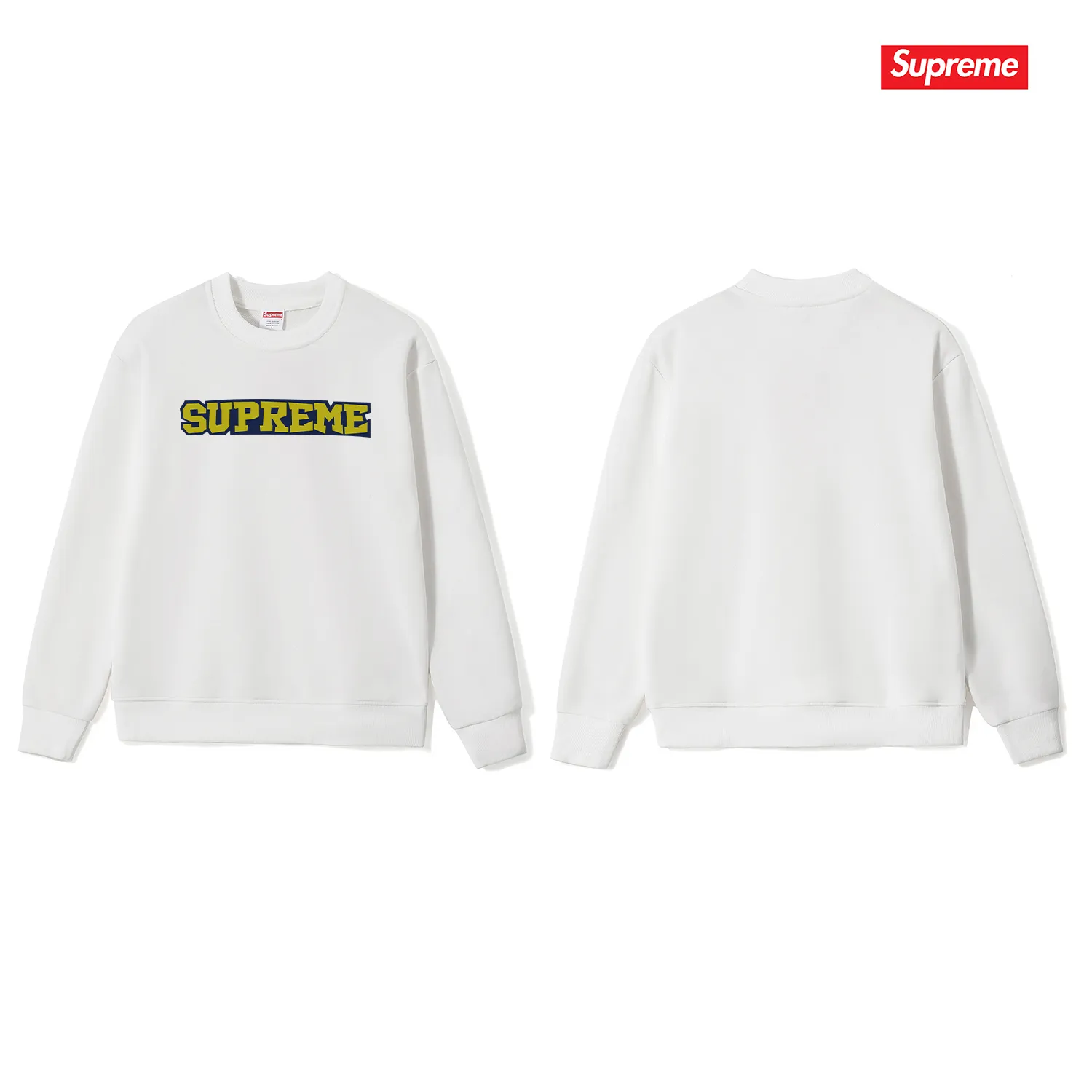 Style No. S1230 #terry p150💰 Velvet 160💰 Supreme 25SS Satin Applique S/S Top printed LOGO round neck sweatshirt Made of 400 grams of large terry (drop shoulder large version) fabric, soft texture and no pilling Imported environmentally friendly printing glue The pattern is bright and three-dimensional Quality💥Same style for men and women The upper body is trendy Color: black white gray Size: S M L XL XXL