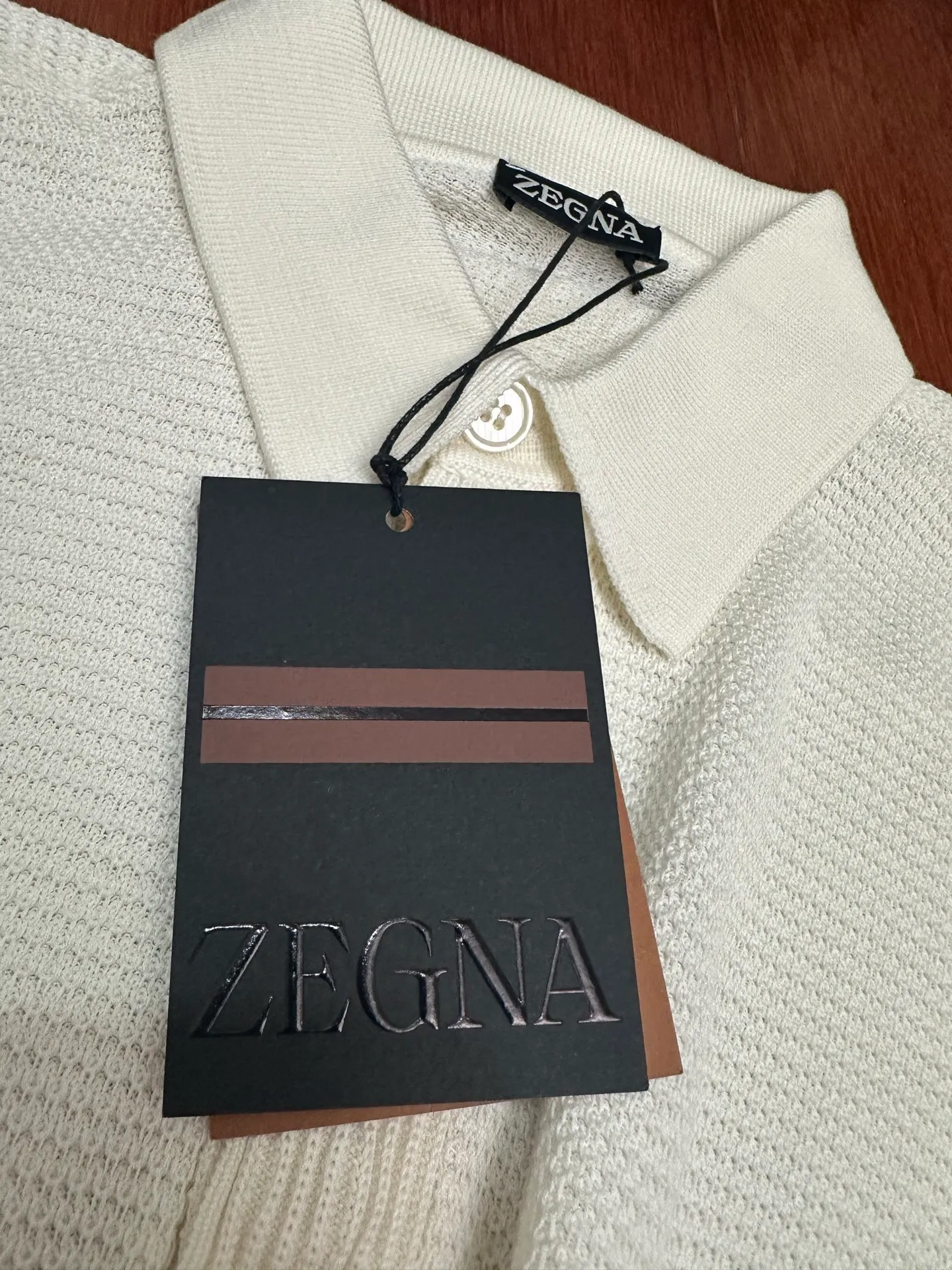 🅿️530 ZEGNA 25FW new silk cotton knitted POLO shirt Size: S M L
