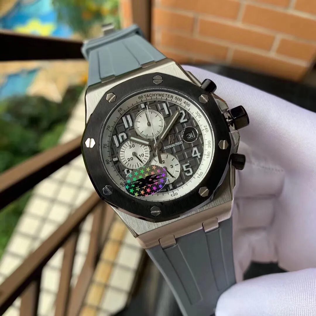 【Foreign Trade Import】💰2320! Audemars Piguet ‼ Royal Oak Offshore Series Anti-glare treated mineral glass Size 42mm*14mm Waterproof tape with AP original pin buckle Equipped with replica original 3126 rotor Fully automatic mechanical movement Octagonal brushed steel case with mesh surface 50 meters waterproof Super high quality in the market Super A workmanship Cold and domineering Different tough guys🔥Top products are constantly produced🔥