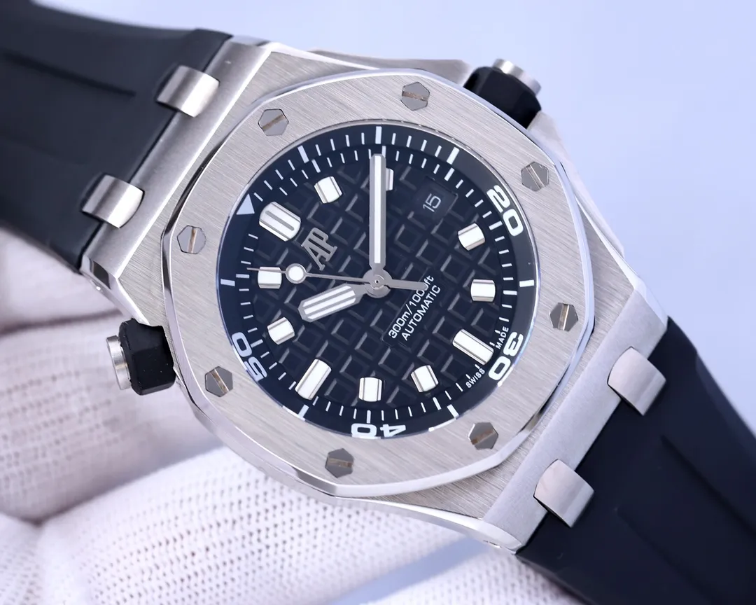 【Top replica】💰3300! Audemars Piguet 15710ST.OO.A002CA.01 Royal Oak Offshore Men's Mechanical Watch Size 42MM14MM Equipped with replica original Cal.3120 fully automatic mechanical movement (top-level Swiss 7750 movement) anti-glare treated sapphire crystal glass Imported 316 stainless steel case with imported rubber strap (first-layer calfskin) original pin buckle People-friendly version, super high quality, super A workmanship, not ordinary goods in the market, good value for money, a must-have artifact for tough guys. After multiple processes of polishing and frosting, the unique octagonal bezel finally expresses sharp and angular lines. Audemars Piguet's entry-level watch is highly recommended! ! ! It took a long time to present the most exquisite watches to all watch lovers, and a pair of original straps will be given as a random gift 🔥Top products, high quality products constantly🔥