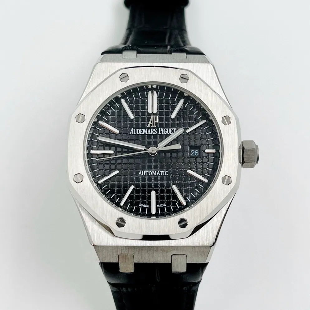【High-end replica】💰1240! AUDEMARS PIGUET Royal Oak Series (Exquisite and Intelligent Work) Wrist Beauty Style Type Imported fully automatic mechanical movement 316l stainless steel case Wear-resistant sapphire glass mirror Imported cowhide strap with original buckle to fit the wrist Case size 41.9 mm in diameter and 12.1 mm in thickness Excellent and sophisticated Wisdom style Noble and generous Noble style