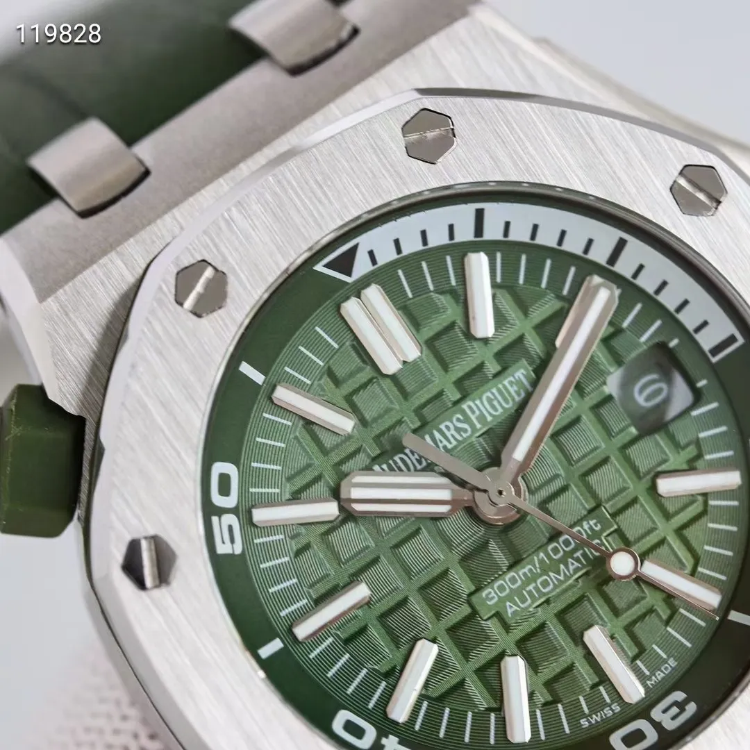 【High-end replica】💰1160! Top replica 💰Private chat! Audemars Piguet Royal Oak Offshore 15710, 15703 watch size 42mmX14.1mm! 1. The strongest case polishing, the best surface, who would give it to me, the cost has skyrocketed, just to get the most likeness; 2. The most user-friendly removable head buffer area to ensure that it matches the original design; 3. The most three-dimensional and neat "biscuit texture" on the disk surface is guaranteed to be exactly the same as the original: 4. The most durable luminous and the most aligned interior Calculate the scale and hit the key points, so you no longer have to worry about it; 5. The closest to the original calendar magnifying glass, with enhanced transparency 6. The strongest sapphire mirror transparent to the senses, and coated with anti-vertigo anti-reflection coating [Movement] adopts 9015 modified AP.CAL.3120 movement, with stable functions and the strongest surface to reshape classics Return of the King [laughing evilly]