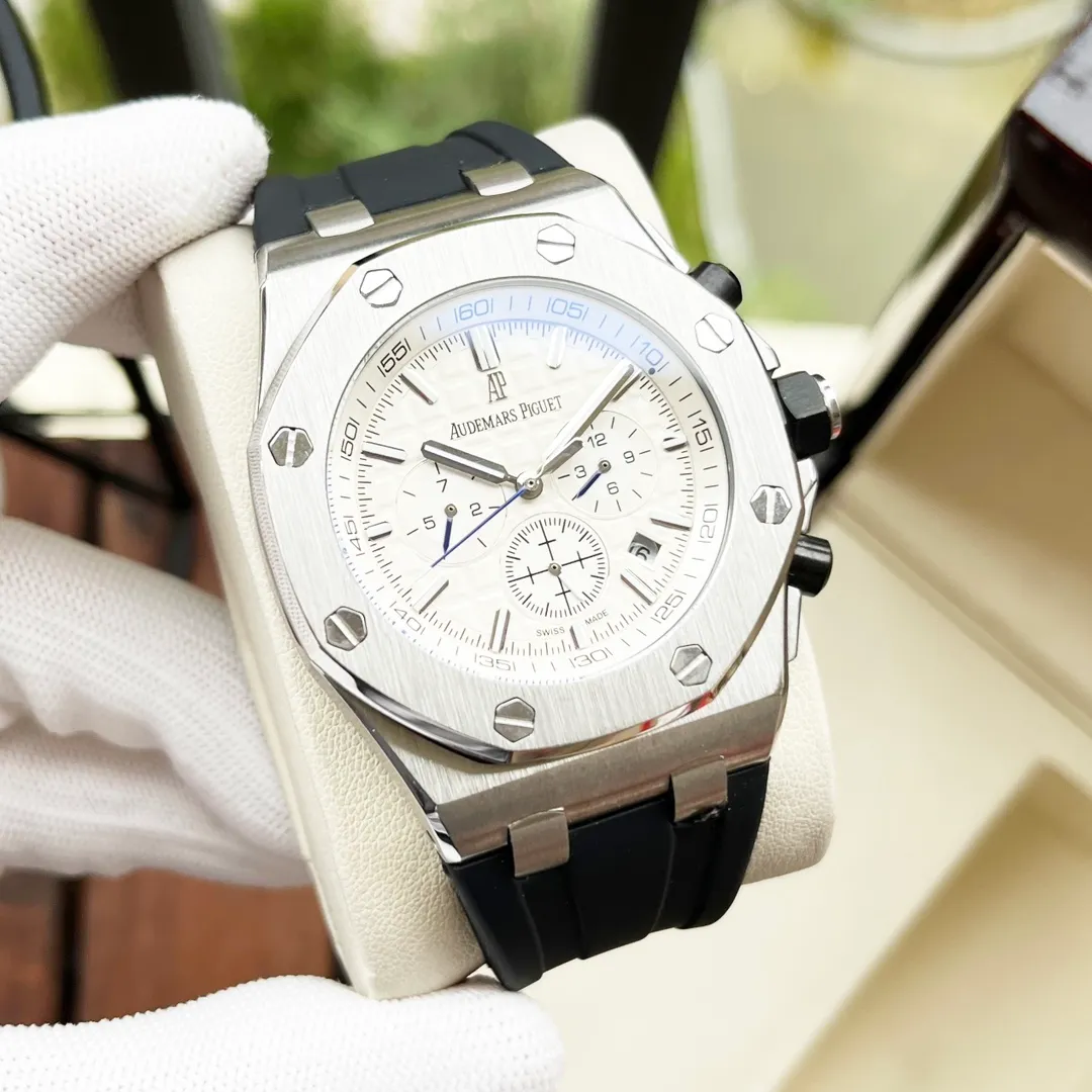 【Customized all-in-one machine】💰1920! Audemars Piguet-AP men's watch equipped with imported fully automatic 9015 all-in-one mechanical movement, sapphire mirror, 316L stainless steel case, imported rubber strap, fashionable and casual, noble and generous, size: diameter 44mm, thickness 15mm