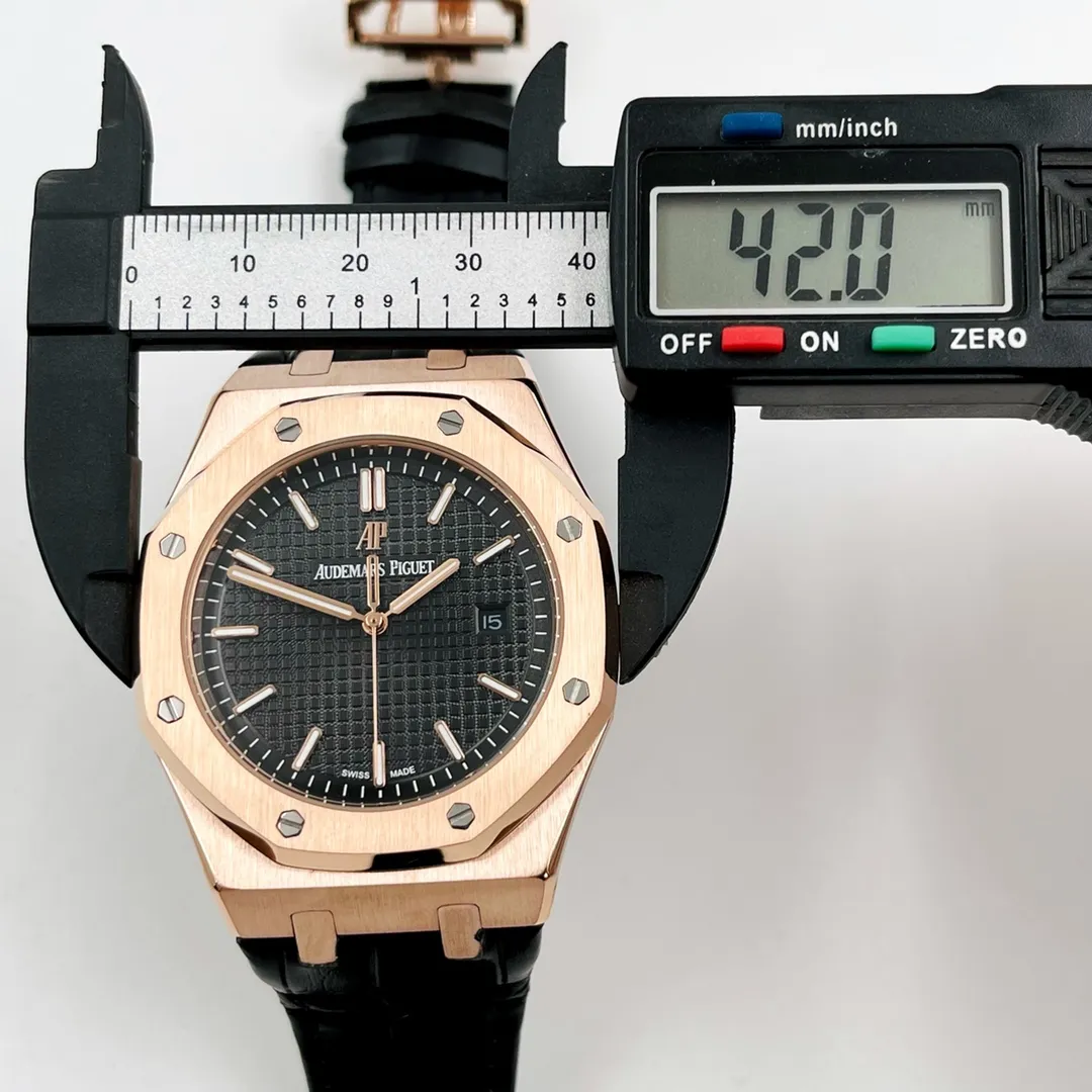 【High-end replica】💰1280! Audemars Piguet - AUDEMARS PIGUET Royal Oak series (extremely noble and wise work) wrist beauty style type imported fully automatic mechanical movement 316l stainless steel case wear-resistant sapphire glass mirror imported cowhide strap with original buckle to fit the wrist case size diameter 42 mm thickness 11.6 mm excellence and wisdom style noble and generous aristocratic style