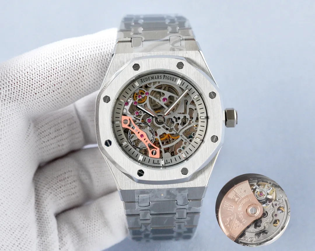 【High-end replica】💰1520! Audemars Piguet-AP‼ ️Exquisite men's watch, with exciting hollow design, noble atmosphere, gentlemanly style, excellent quality, hot selling all over the city. Adopting fully automatic mechanical movement, top-grade 316 stainless steel case, and super mineral mirror🔥The top products are constantly produced🔥