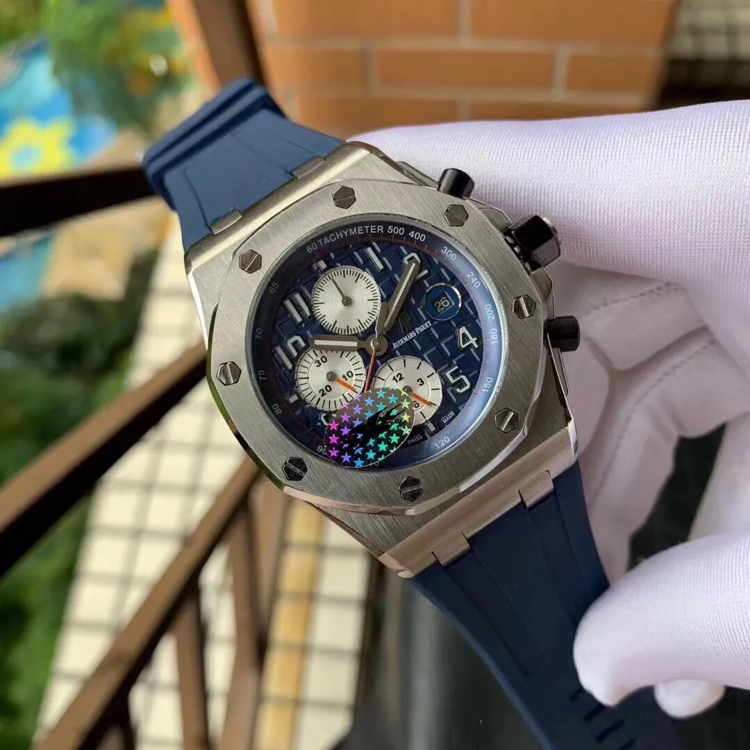 【Foreign Trade Import】💰2320! Audemars Piguet ‼ Royal Oak Offshore Series Anti-glare treated mineral glass Size 42mm*14mm Waterproof tape with AP original pin buckle Equipped with replica original 3126 rotor Fully automatic mechanical movement Octagonal brushed steel case with mesh surface 50 meters waterproof Super high quality in the market Super A workmanship Cold and domineering Different tough guys🔥Top products are constantly produced🔥