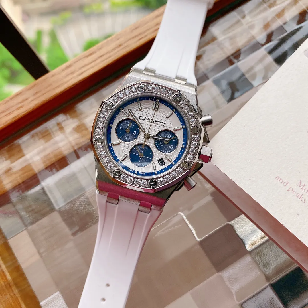 【High-end replica】💰1280! 🌟AP-Audemars Piguet Royal Oak Offshore 26231OR.ZZ.D010CA.01 series of super cool women's clothing, colorful matching, six-hand timing imported quartz movement, sapphire scratch-resistant glass, 316 stainless steel case, imported rubber strap, the best classic among Audemars Piguet women's models.