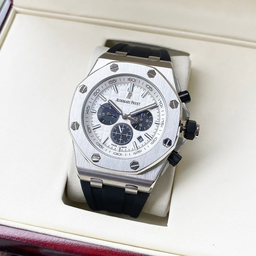 【Customized all-in-one machine】💰1920! Audemars Piguet-AP men's watch equipped with imported fully automatic 9015 all-in-one mechanical movement, sapphire mirror, 316L stainless steel case, imported rubber strap, fashionable and casual, noble and generous, size: diameter 44mm, thickness 15mm