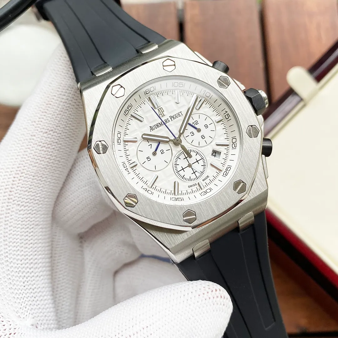 【Customized all-in-one machine】💰1920! Audemars Piguet-AP men's watch equipped with imported fully automatic 9015 all-in-one mechanical movement, sapphire mirror, 316L stainless steel case, imported rubber strap, fashionable and casual, noble and generous, size: diameter 44mm, thickness 15mm