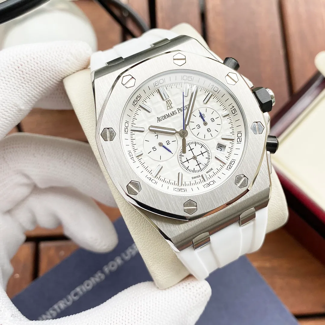 【Customized all-in-one machine】💰1720! Audemars Piguet-AP men's watch equipped with fully automatic imported Citizen 9015 all-in-one mechanical movement, sapphire mirror, imported rubber strap, fashionable and casual, noble and generous, size: diameter 44mm, thickness 15mm
