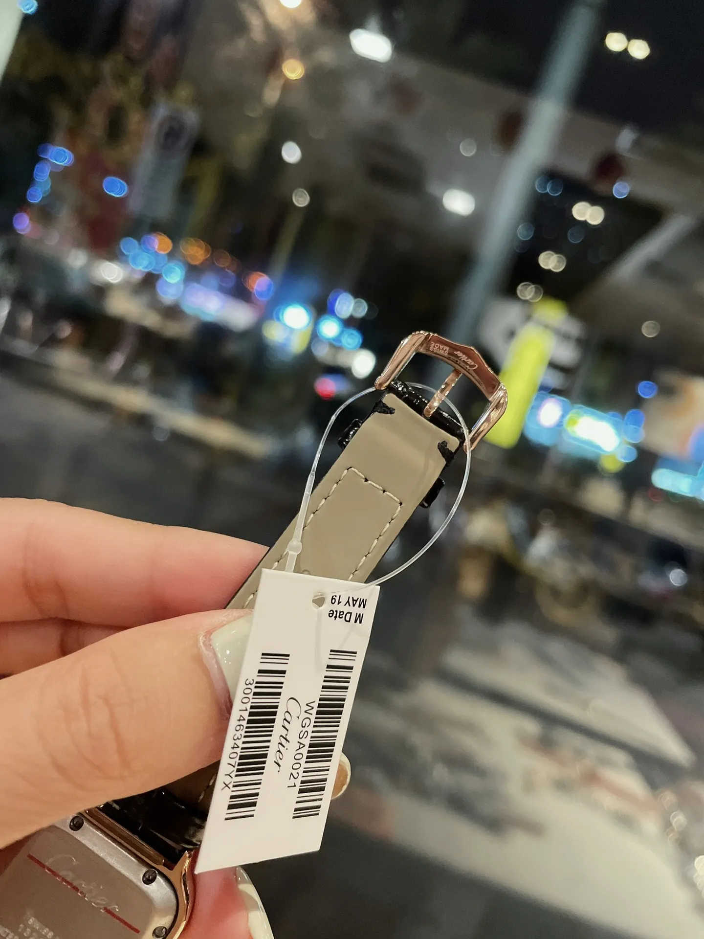 【Foreign trade import】💰960! Cartier Santos case, stainless steel dial, steel blue classic Roman numeral hands, imported movement, spinel sapphire crown, imported calfskin, size: 28mm
