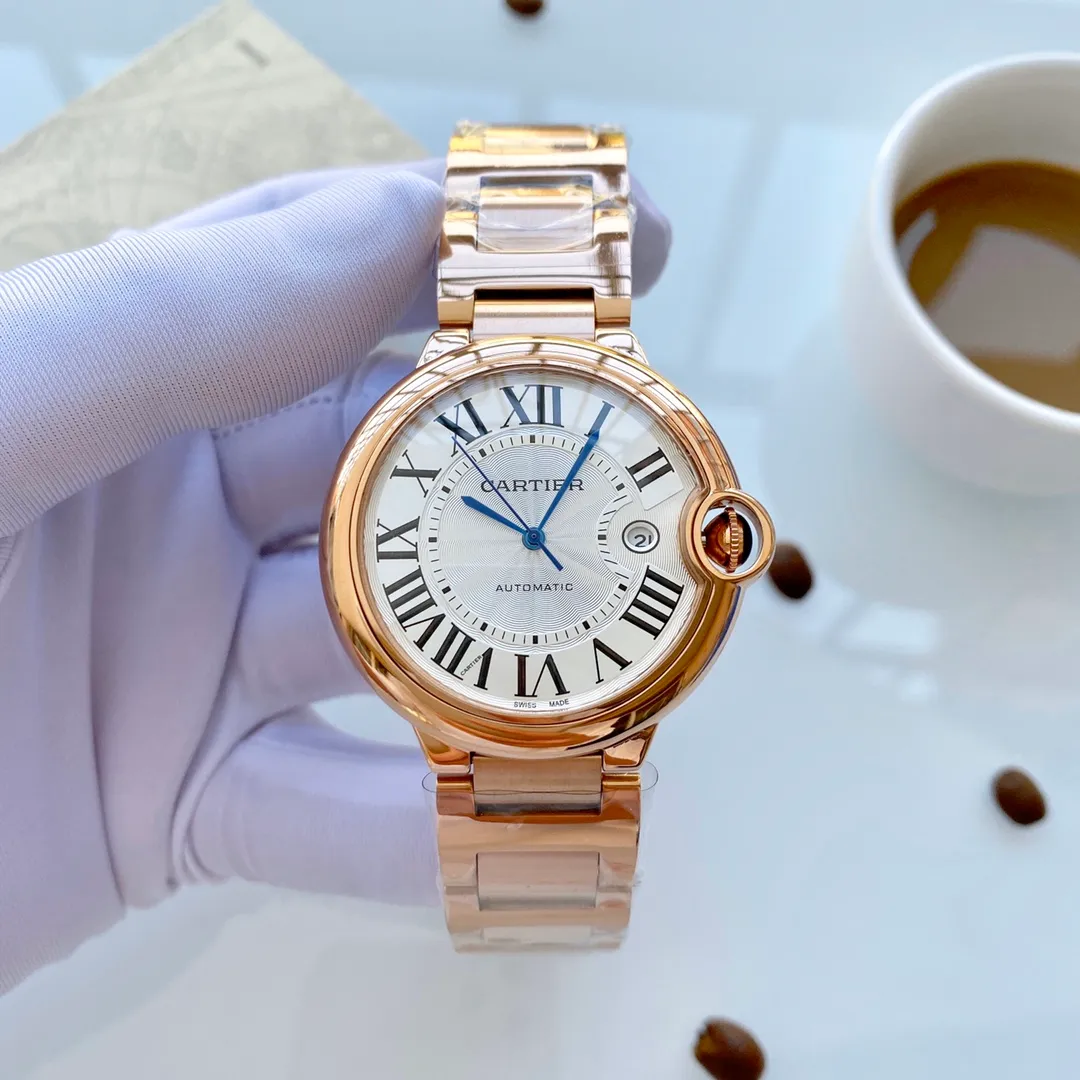 【Foreign Trade Import】💰1720! Cartier - [Rose] [Rose] Exclusive and original - blue balloon - ultra-clear mirror - classic design [actual photo] ⚠🎉Brand: Cartier (a noble and wise work) [Special design] 🔥Type: Exquisite men's watch (more excellent) 🔥Strap: genuine cowhide/316L stainless steel strap (more durable) 🔥Movement: Citizen mechanical movement (more stable) Japanese 8215 🔥Material: Mineral super strong mirror (more wear-resistant) Smart style, strong sense of thickness, special design, return with great reputation Size: 42mm in diameter, 12mm thick, smart launch! Welcome to reprint!