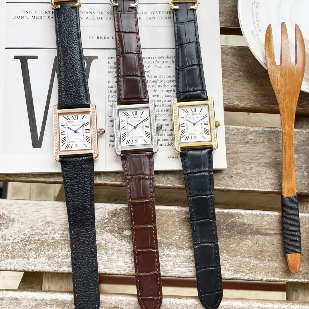 【High-end replica】💰1300! 【Customized all-in-one machine】💰1920! Cartier ⌚️CARTIER Tank Series Men's Mechanical Watch 💯New Citizen 9015 all-in-one automatic mechanical movement with accurate travel time, 🅾️Reworked 💯316L stainless steel case with imitation machine workmanship Case size 31*41 💯Wear-resistant and scratch-resistant sapphire mirror 💯Cow leather strap with original folding clasp! Welcome to reprint!