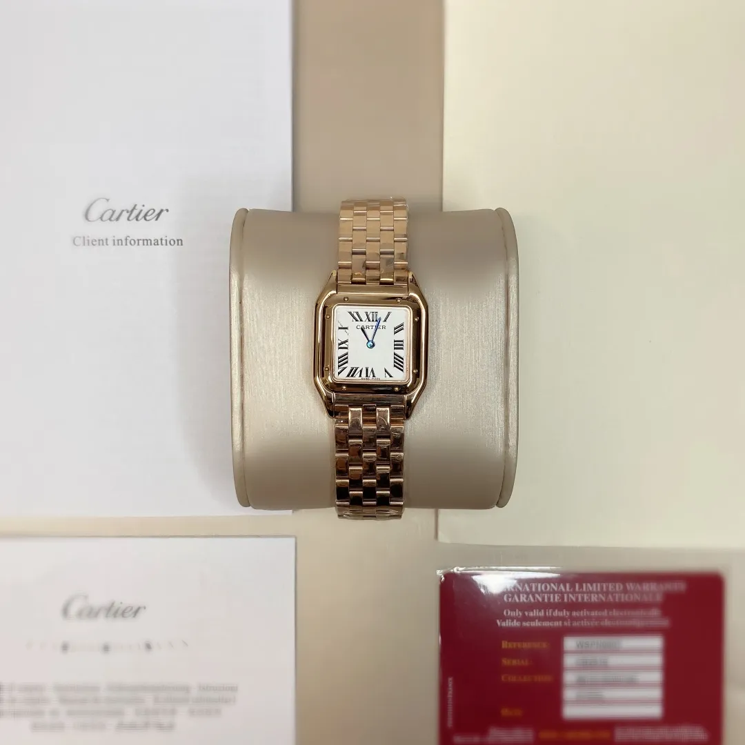 2021 Summer New Style 𝐯𝐜𝐚 𝐅𝐚𝐜𝐭𝐨𝐫𝐲 Produced by Cartier Cheetah without handle Brand: 𝐂𝐚𝐫𝐭𝐢𝐞𝐫·Cartier™️ Series: 𝐏𝐀𝐍𝐓𝐇𝐄𝐑𝐄 𝐃𝐄 (Japanese バージョン) Movement: Swiss quartz Size: 𝟐𝟐/𝟑𝟎𝐦𝐦 small, 𝟐𝟕/𝟑𝟓𝐦𝐦 medium Material: 𝟑𝟏𝟔 stainless steel Button: original pull button Function: hour hand
