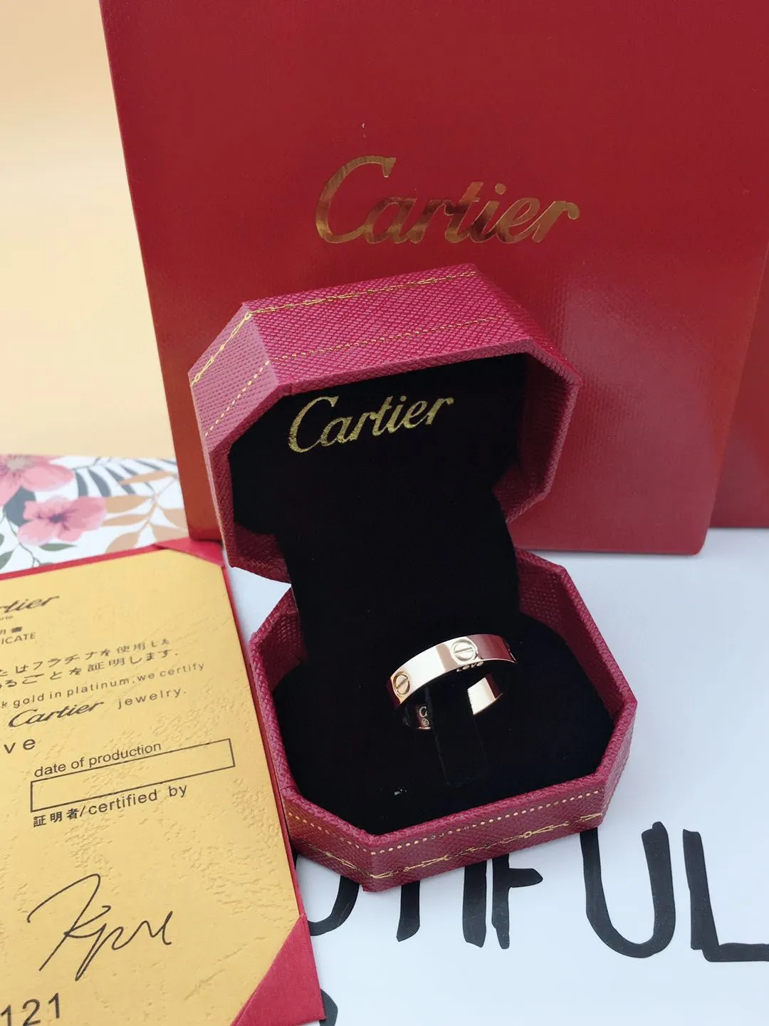 【High-end replica】💰240! Cartier ring wide version narrow version with diamonds without diamonds three colors code size 5-11