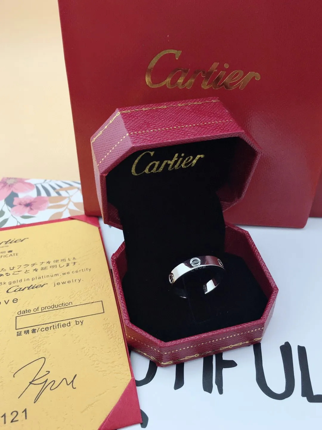 【High-end replica】💰240! Cartier ring wide version narrow version with diamonds without diamonds three colors code size 5-11