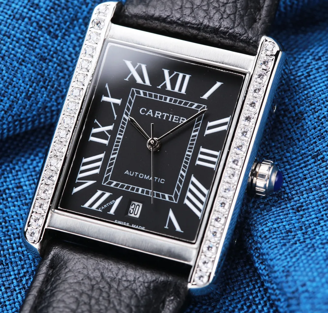 【High-end replica】💰1300! Other qualities 💰Private chat! Cartier ⌚️CARTIER Tank Series Men's Mechanical Watch 💯 Brand new Citizen 8215 automatic mechanical movement, accurate travel time, 🅾️reworked 💯 316L stainless steel case with imitation machine workmanship, case size 31*41 💯 Anti-scratch sapphire glass mirror 💯 Crocodile pattern cowhide or frosted cowhide strap optional, with original folding buckle! Welcome to reprint! (Focus on original new machines) Don’t forget the original intention ~, JH...!