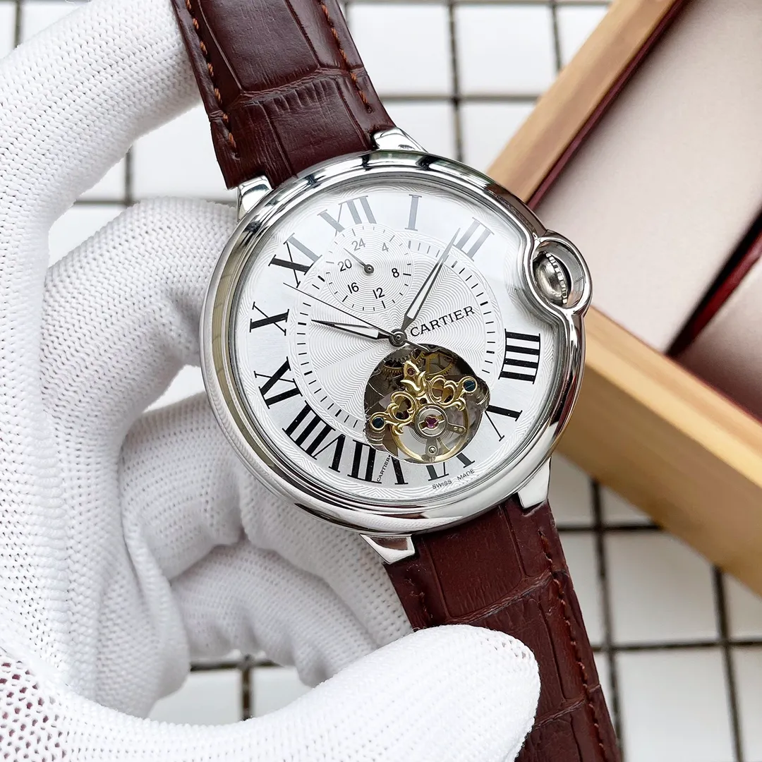 【Foreign Trade Import】💰1520! Cartier ༶ CARTIER Style: Distinguished Gentleman Trendy Men's Watch ༶ Mechanical Size: 47mm × 13mm Movement: Three-needle flywheel fully automatic machinery Mirror: Strengthened mineral glass Material: 316 stainless steel Buckle: Folding buckle Exquisitely crafted, perfectly presented ༶S.Z༶ Highly recommended, welcome to forward